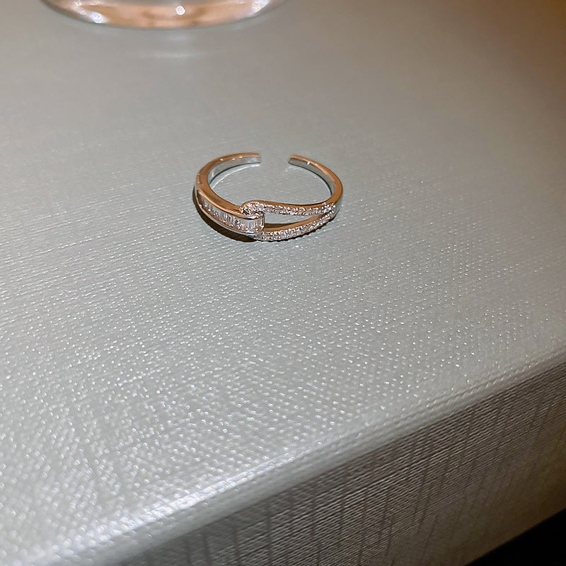 Korean Style Cross Ring in Gold and Silver for Women
